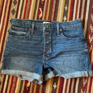 Madewell High Waist Denim Shorts